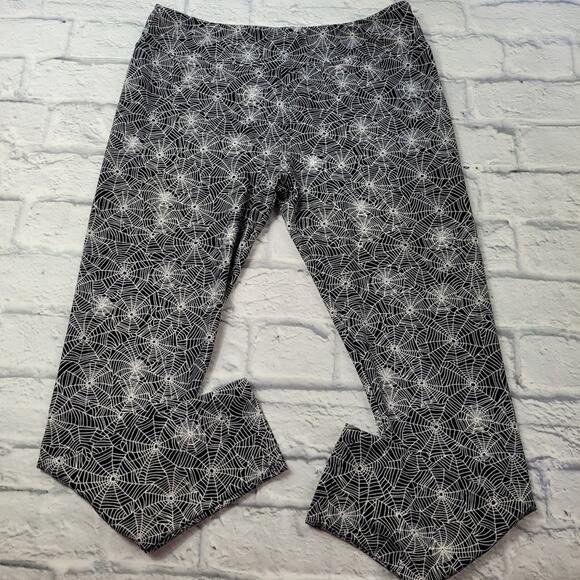 Halloween Goth Spiderweb Leggings size L/XL - Picture 6 of 11
